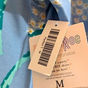 Dandelions floral blue LuLaRoe NWT perfect T